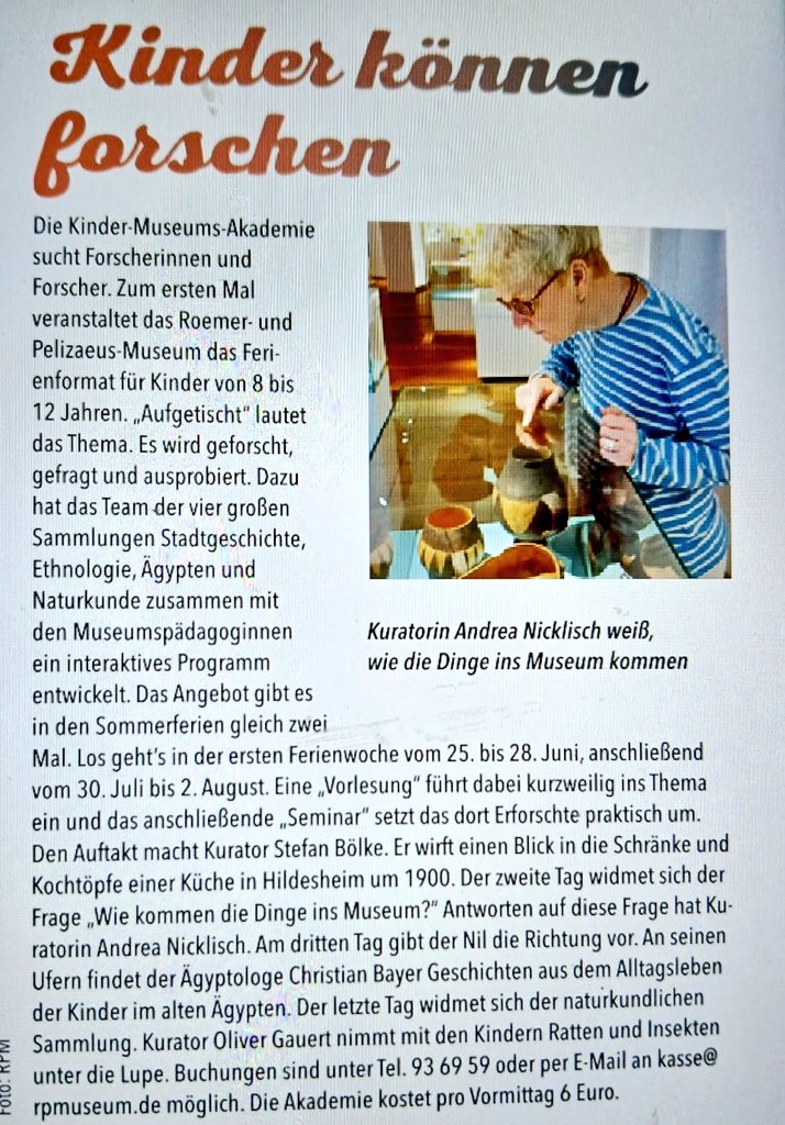 #KinderAkademie @rp_museum #Aufgetischt #MuseumTwitter #Ferien