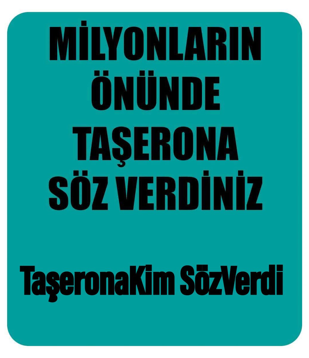 Söz verdiniz ama sonuç yok‼️

💢TaşeronaKim SözVerdi