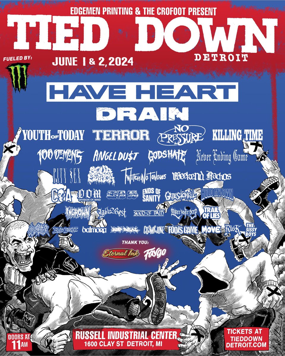Tied Down this weekend. So many awesome bands.