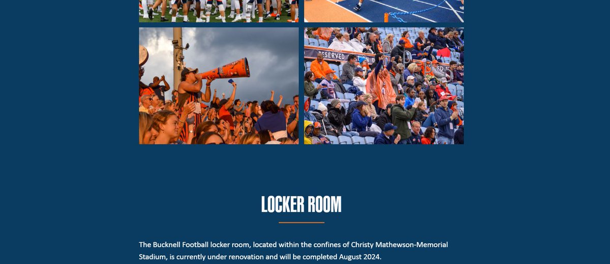 Bucknell_FB's tweet photo. Bucknell Football continues to set the standard with the premier facilities in the Patriot League. Check out all of our recent upgrades and continue to track upcoming updates on our ever-growing Bucknell Football Facilities page! #ACT 👇

https://t.co/cnH37yzNbt https://t.co/oeDavAeaHs