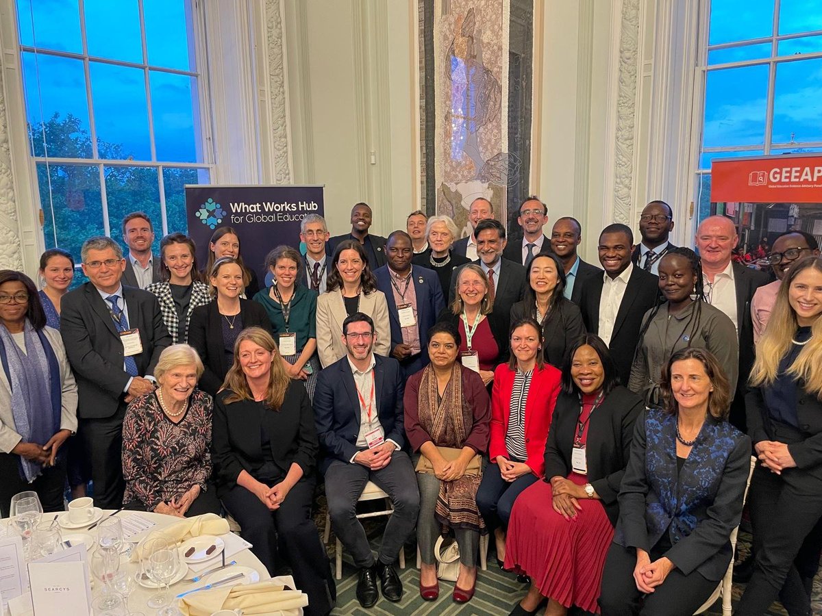 Noam Angrist (@angrist_noam) on Twitter photo Last week we put fuel in the fire of the What Works Hub for Global Education <a href="/WWHGlobalEd/">What Works Hub for Global Education</a> at the Education World Forum <a href="/TheEWF/">EducationWorldForum</a> along partners <a href="/FCDOResearch/">FCDO Research, Science and Technology</a> <a href="/FCDOEducation/">FCDO Girls’ Education</a> <a href="/WBG_Education/">World Bank Education</a> <a href="/Foundation_JF/">Jacobs Foundation</a> <a href="/GEEAP_/">Global Education Evidence Advisory Panel (GEEAP)</a> <a href="/BritishCouncil/">British Council</a> <a href="/IIEP_UNESCO/">IIEP-UNESCO</a>. Now to implement implementation science! Last week we put fuel in the fire of the What Works Hub for Global Education <a href="/WWHGlobalEd/">What Works Hub for Global Education</a> at the Education World Forum <a href="/TheEWF/">EducationWorldForum</a> along partners <a href="/FCDOResearch/">FCDO Research, Science and Technology</a> <a href="/FCDOEducation/">FCDO Girls’ Education</a> <a href="/WBG_Education/">World Bank Education</a> <a href="/Foundation_JF/">Jacobs Foundation</a> <a href="/GEEAP_/">Global Education Evidence Advisory Panel (GEEAP)</a> <a href="/BritishCouncil/">British Council</a> <a href="/IIEP_UNESCO/">IIEP-UNESCO</a>. Now to implement implementation science!