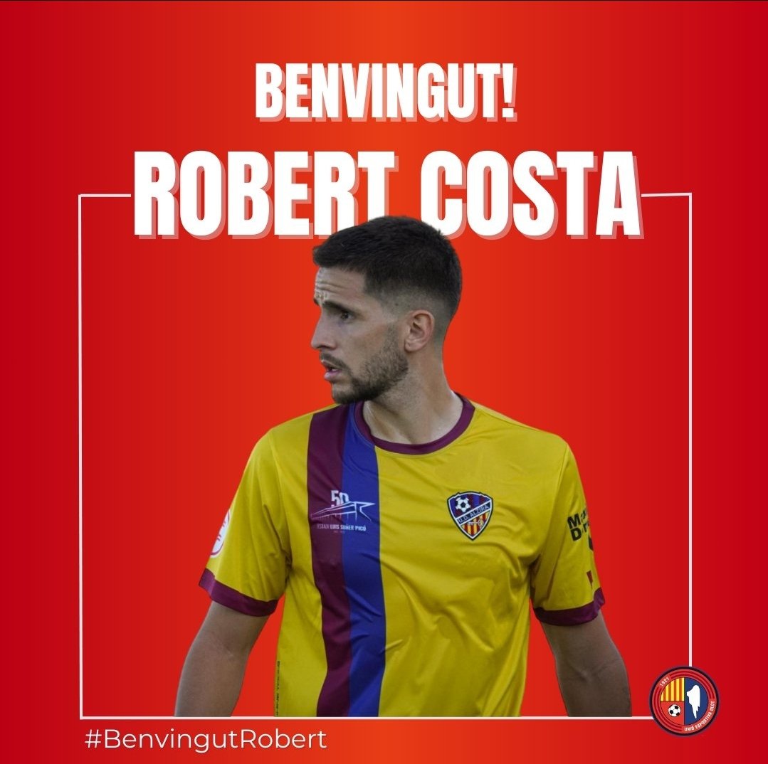 FUTBOL-Robert Costa (@robertcosta44), nou central de la @UEO1921.
El caldenc prové de la UD Alzira (2a RFEF) amb qui va disputar 31 partits (29 titular) i va marcar 2 gols la temporada passada.
#2RFEF3 #futbolcat