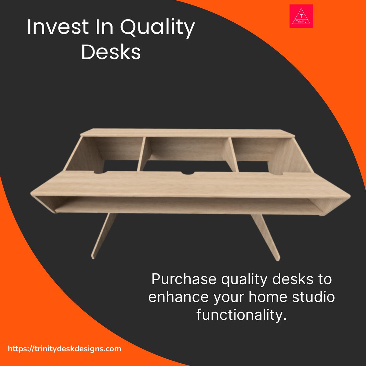 Trinitydesks's tweet image. Transform Your Studio! See how you can upgrade your recording space with our desks. 🎶 Get the professional look &amp;amp; functionality you&apos;ve always wanted. 

#StudioTransformation #ProRecording

Visit our shop now and take the first step toward a professional recording space.
