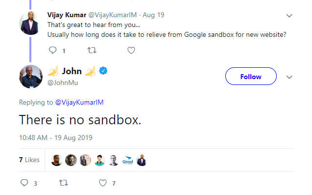 VijayKumarIM's tweet photo. Question to @JohnMu Why did you removed reply to my post if there is no SANDBOX?
Though I forgot, Internet remembers it.

@randfish @sejournal #seo https://t.co/a9Y8fk6Mah