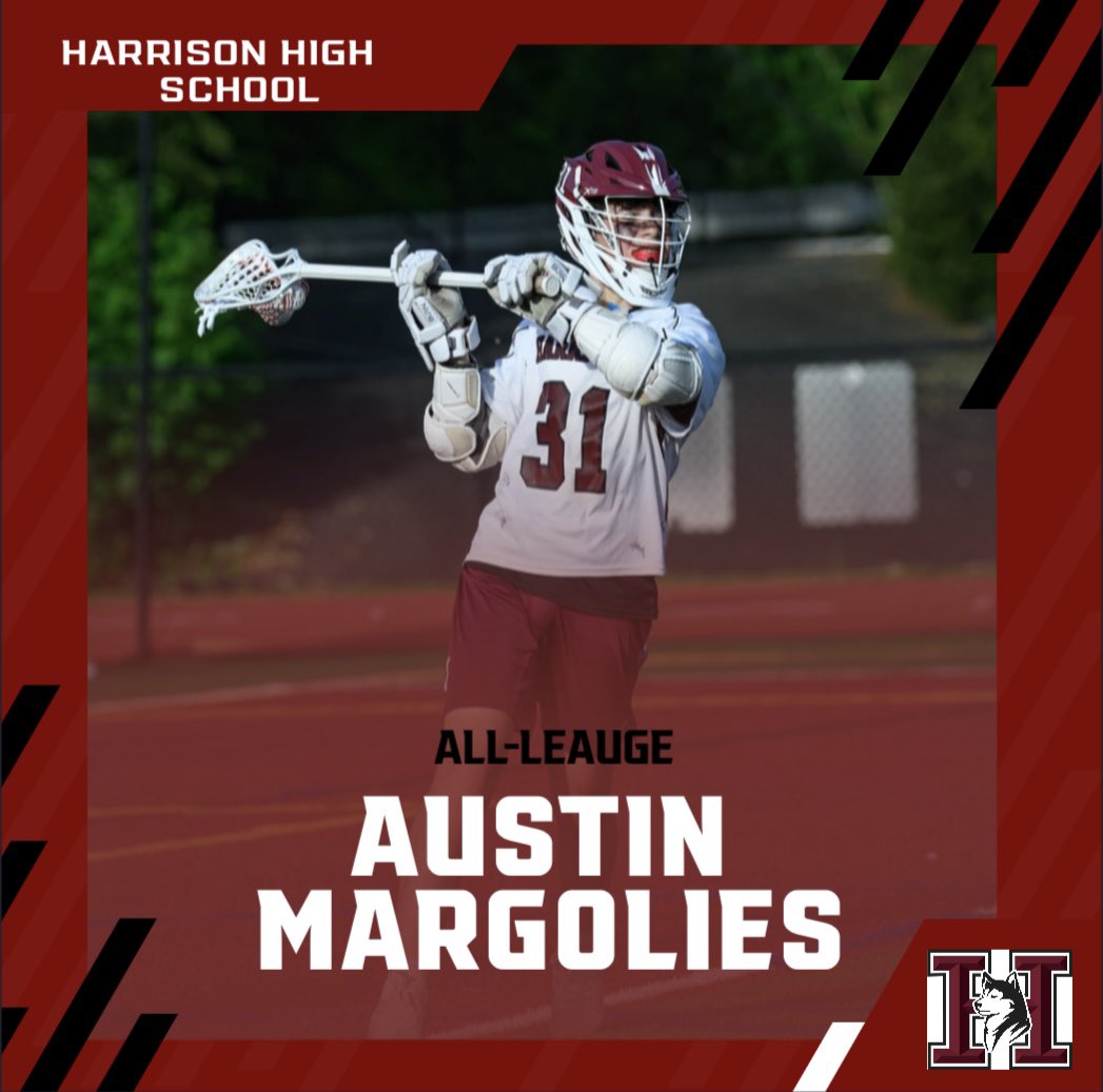Congratulations to Sophomore Attackman Austin Margolies on receiving All League
(19G, 26A, 45 Points)