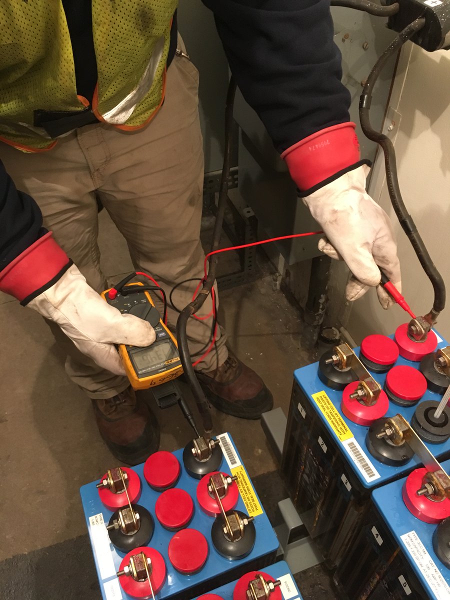 Looking around the <a href="/firstenergycorp/">FirstEnergy Corp.</a> Flickr account I found this photo. Anyone know what's going on here? A zoomed view seems to show 13.46 volts which is more like the small solar setup on my cabin than what I'd expect at a utility. flickr.com/photos/firsten…