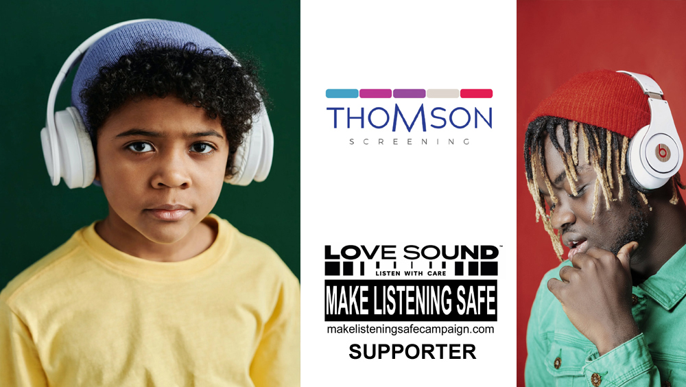 Doing everything we can to protect our own and our children’s hearing, is so important, which is why Thomson Screening is proud to support the Make Listening Safe Campaign
Michael Ter-Berg, CEO, Thomson Screening

#makelisteningsafe 
#makelisteningsafecampaignuk