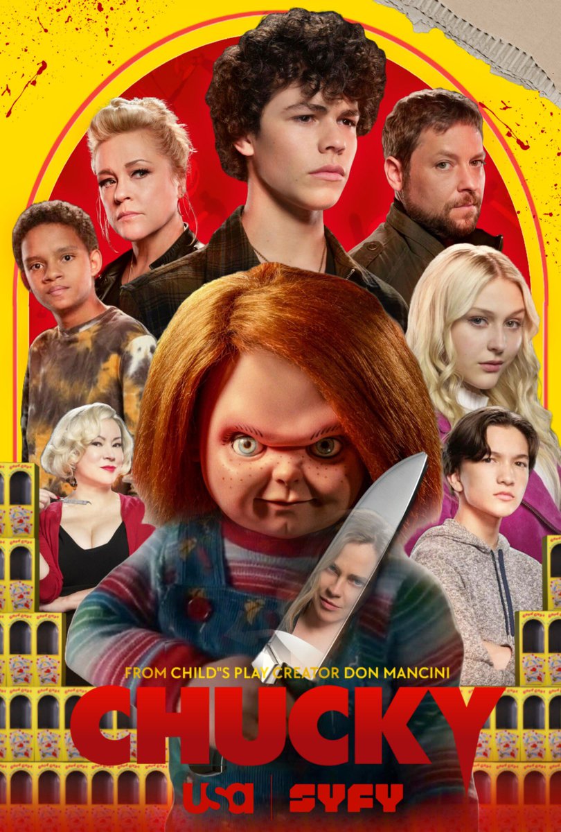 an amazing fan poster for chucky season 1 made by thatposterguy 🔪 #RenewChucky