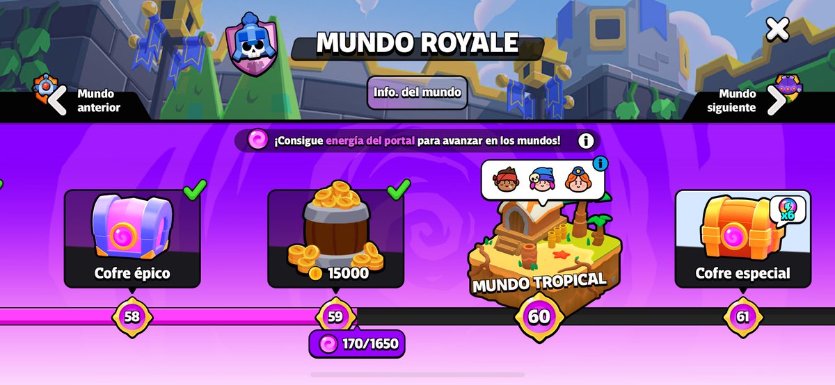 Casi todos los personajes en súper y a punto de llegar a mundo tropical 🌴