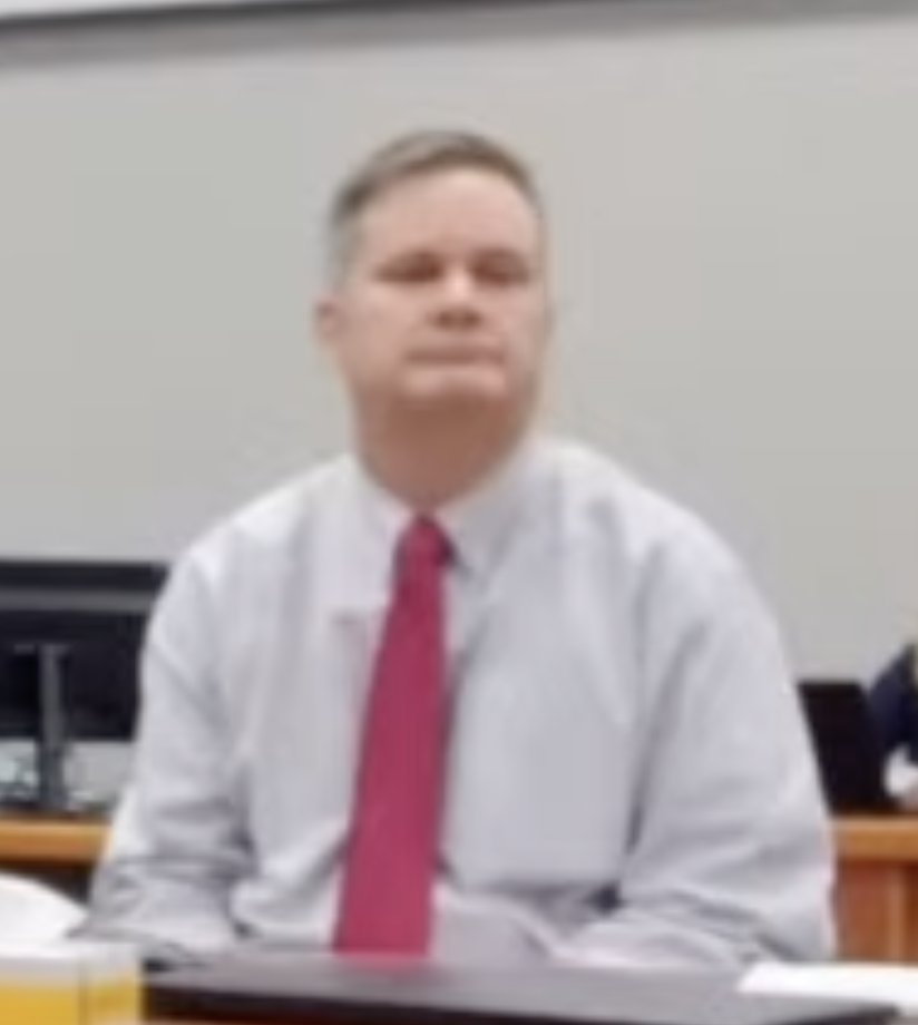 #chaddaybell listening as the state seals his fate. Tick tock, Chad.