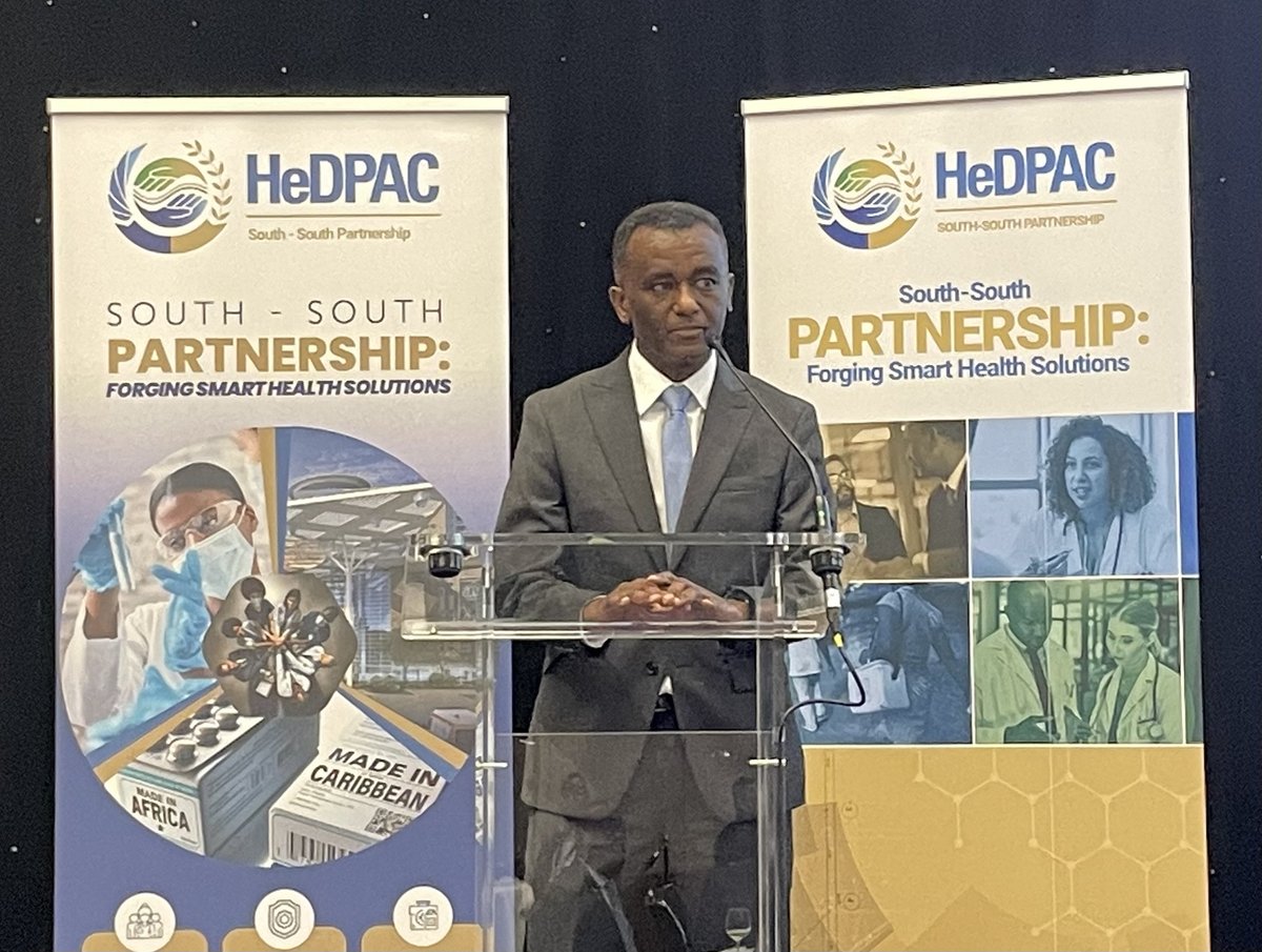'We are here to catalyze partnership, we are here to amplify the best practices and the voices of the #GlobalSouth, focusing on the Africa and Caribbean regions” @hygetahun welcoming guests to our ministerial networking dinner. #SouthSouthPartnerships