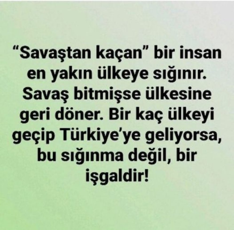 İşte budur dur demezsek 25 sene sonra 
Biz azınlık onlar ülkemizi işgal etmiş seçmiş seçilmiş 
Vekil hakim savcı polis muhtar 
memur olacak seni beğenmeyecek 
Unutma unutturma 
Arabdan dost ayıdan post olmaz 
#ÜlkemdeSığınmacıİstemiyorum