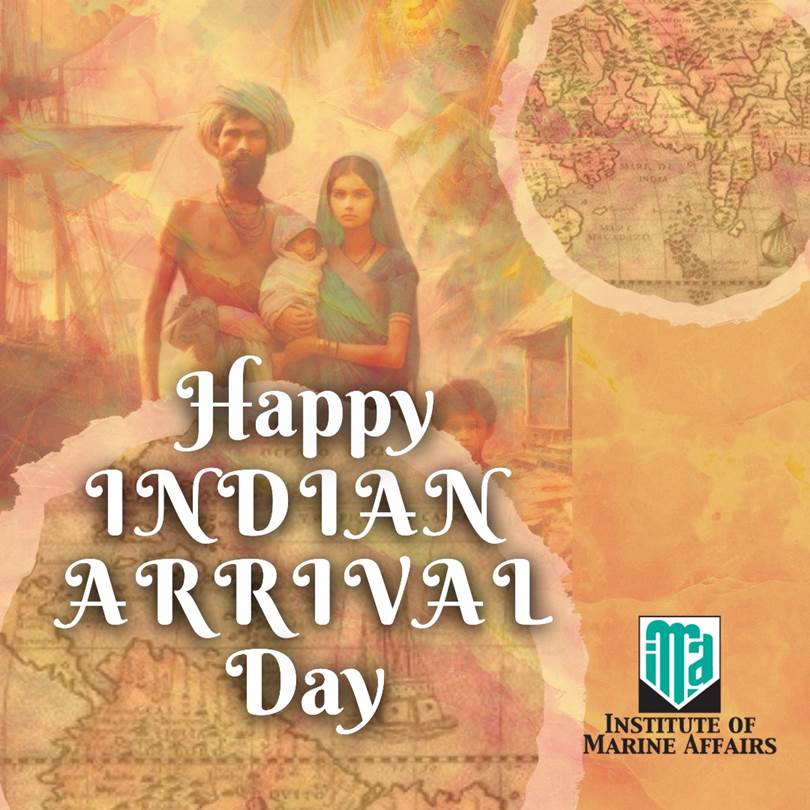 Happy Indian Arrival Day from the Institute of Marine Affairs!
#imagovtt