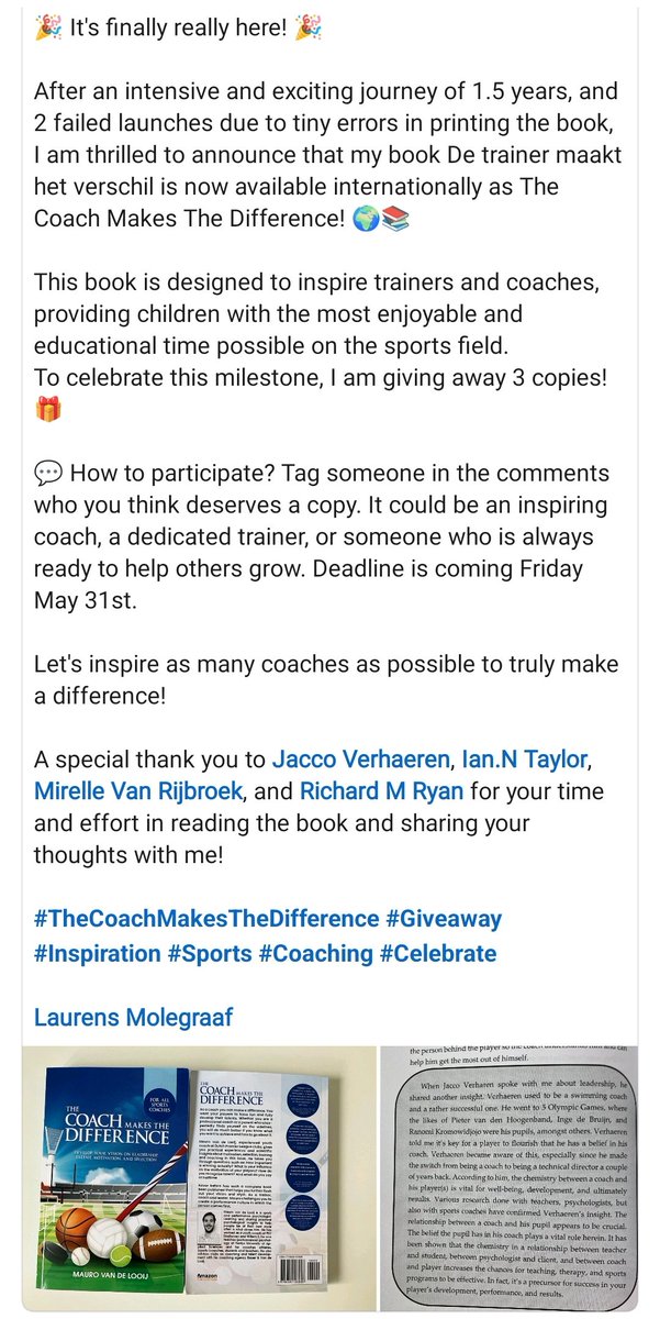 📙 A book wrote with passion, science &amp; experience based and, more important, far from all fashion ex-pro players ideas.

Congratulations <a href="/MaurovandeLooij/">Mauro van de Looij</a> for this "new chapter" of your trip.