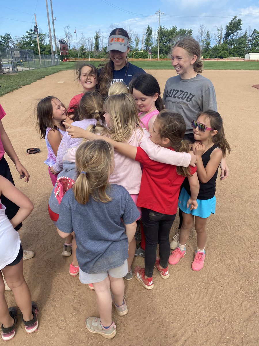 One of my favorite weeks - Lady Raider softball camp! This week my high school team worked hard to get better in preparation for summer/fall season. We also spent hours teaching the future Lady Raiders new softball skills. Who knew coaching kindergartners would be so fun?!