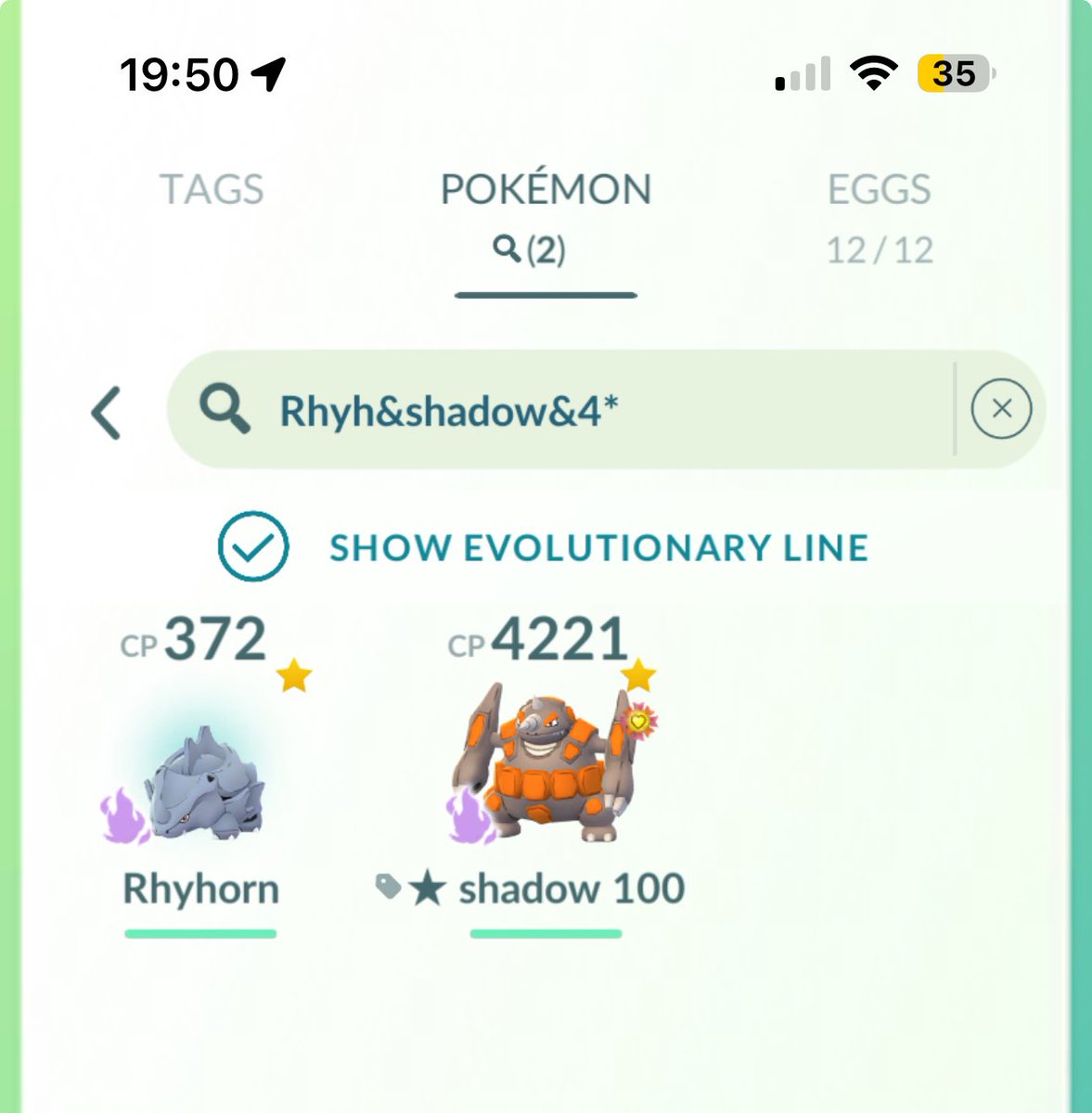 R4gn4r0k1998's tweet image. I can’t believe it! I got my second 💯 shadow and it’s a Rhyhorn again ☺️

#ShadowPokemon #PokemkonGo #Useful