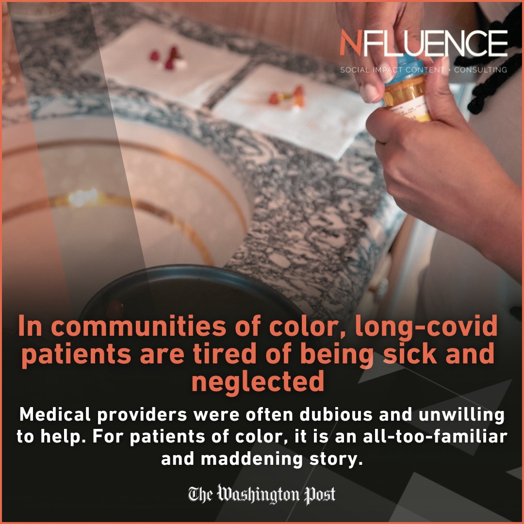 "It has been four years since covid began burdening people with lingering symptoms often dismissed by mystified medical providers who were dubious and unwilling to help — especially when treating patients of color.."

Read more: bit.ly/3VjYNq1
#power #politics #influence