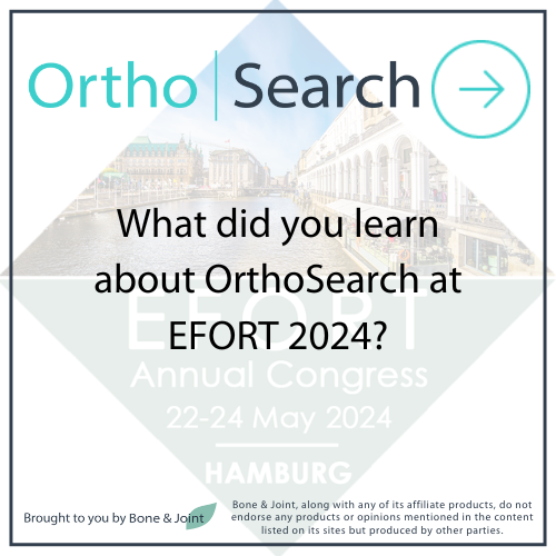 It was a busy few days at #EFORT2024 talking to so many of you about #OrthoSearch and its powerful taxonomy serving only orthopaedics... It's completely free to use; why not see how it can help streamline your search process? #Orthopedics #Research ow.ly/Nrvs50RTUBN