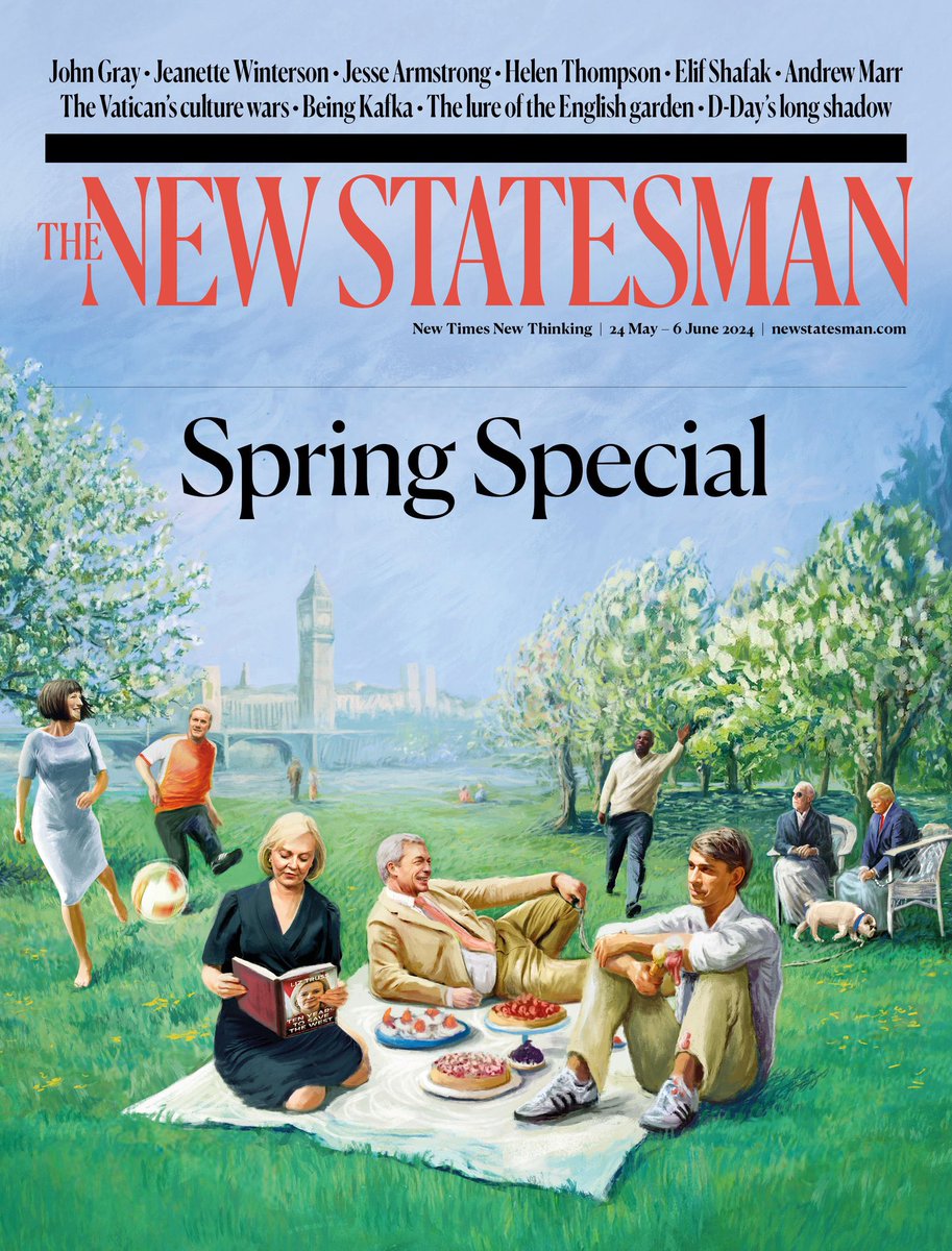 The equable, bucolic view of politics from the @NewStatesman. Irony not clearly discernible beyond the impasto