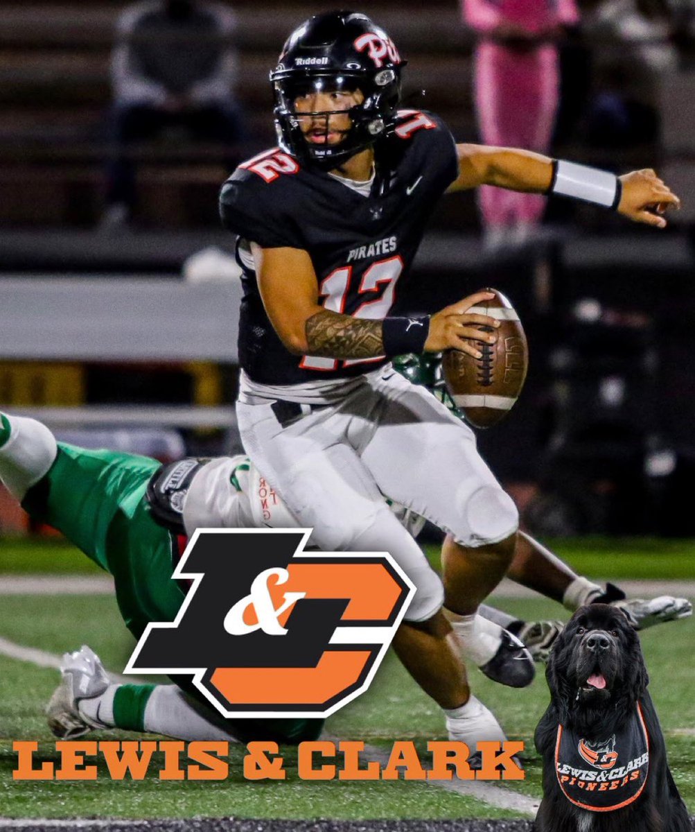 After a great talk with @CoachMachadojr, I am blessed to say that I received my first offer a Lewis and Clark University! Thank you for believing in me Coach! Go Pioneers! @PittHSFootball @CRamirez_PittHC @Laie_Boy @BrandonHuffman