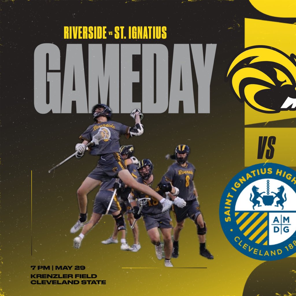 Riverside Lacrosse (@1rhslax) on Twitter photo π¨π¨π¨ GAMEDAY π¨π¨π¨
Your 5 seeded Beavers take on the reigning regional champs of St. Ignatius tonight at CSU.
π°οΈ 7 PM
π <a href="/SIHSLacrosse/">Saint Ignatius Lacrosse</a>
ποΈ Krenzler Field
π Cleveland OH
β
οΈ 65 F
ποΈ ohsaa.org/tickets π¨π¨π¨ GAMEDAY π¨π¨π¨
Your 5 seeded Beavers take on the reigning regional champs of St. Ignatius tonight at CSU.
π°οΈ 7 PM
π <a href="/SIHSLacrosse/">Saint Ignatius Lacrosse</a>
ποΈ Krenzler Field
π Cleveland OH
β
οΈ 65 F
ποΈ ohsaa.org/tickets