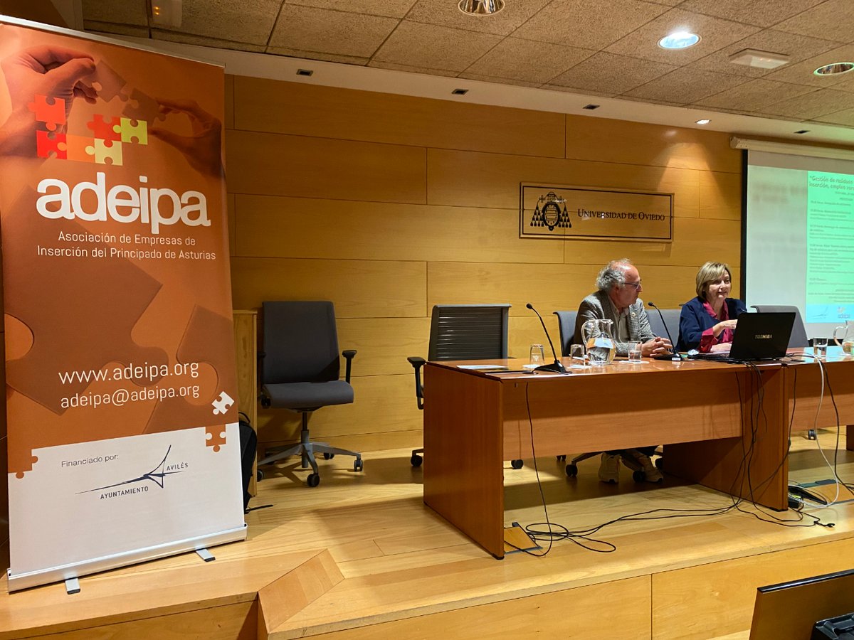 🗣️ La alcaldesa de Avilés, Mariví Monteserín, clausuró este mediodía la jornada sobre 'Gestión de residuos y empresas de inserción, empleo verde e inclusivo' que organiza la Asociación de Empresas de Inserción del Principado de Asturias (@ADEIPA)