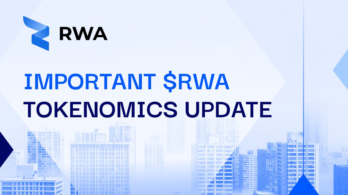 📢 Don’t Miss Out! @RWA_inc_ continues to expand its offerings and community via its latest #tokenomics update designed to drive adoption and usability for $RWA token holders. The team has completely restructured its approach, dropping the initial market cap of $590K down to