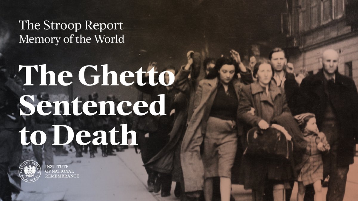 The Ghetto Sentenced to Death: the Stroop Report – Memory of the World In April 1943, German troops commanded by SS-Brigadeführer Jürgen Stroop went about emptying the Warsaw Ghetto. The Jews fought back, and Stroop needed four weeks to crush their resistance, all the while