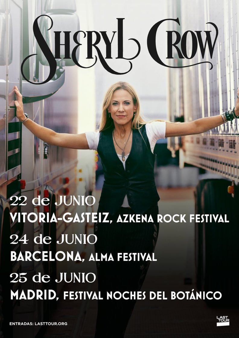 Hola España! New date added, 25 June in Madrid for <a href="/nochesbotanico/">Noches del Botánico</a> - tickets on sale now, here:  nsdb.co/SherylCrowJack… Team Sheryl