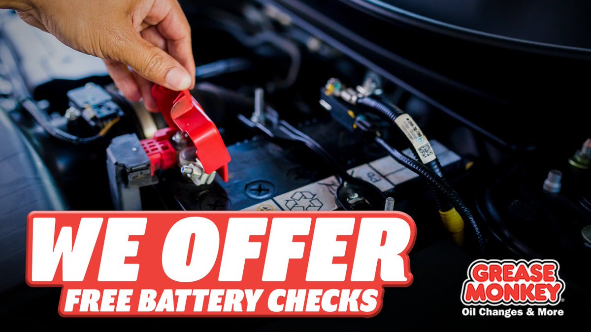 Check your battery before it leaves you stranded!  We can assist you in selecting the best battery for your vehicle! 😊 #GreaseMonkey