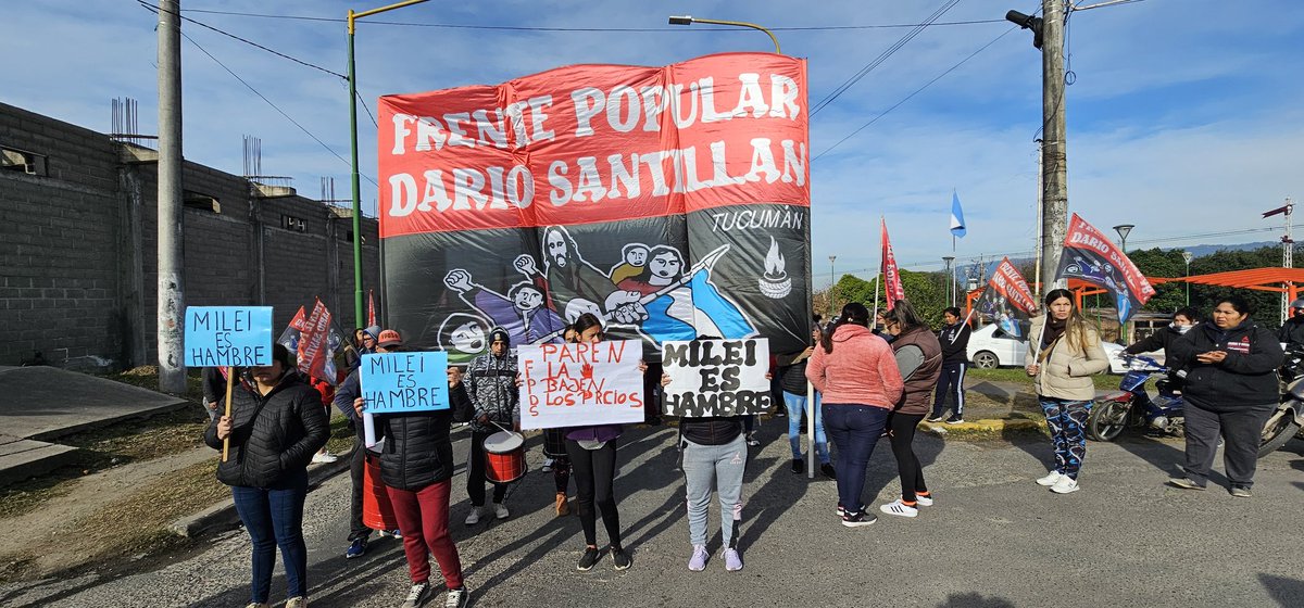 Marchamos a protestar frente a los galpones del ministerio de capital humano en Tafí Viejo. 
Milei es hambre: entreguen los alimentos. Cumplan el derecho humano más básico: la alimentación.