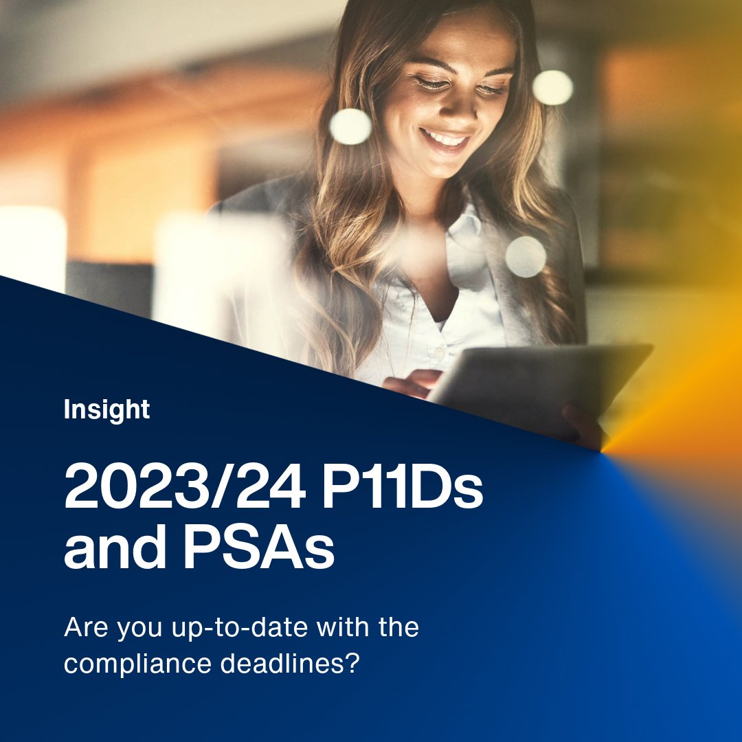 Are you prepared to submit #P11Ds and #PSAs for the 2023/24 tax year? The reporting deadlines are approaching.⏰
 
Our latest article highlights the key deadlines and #reporting requirements for #employers to help ensure timely #compliance.🗓️

Read more 👉crowe.com/uk/insights/p1…