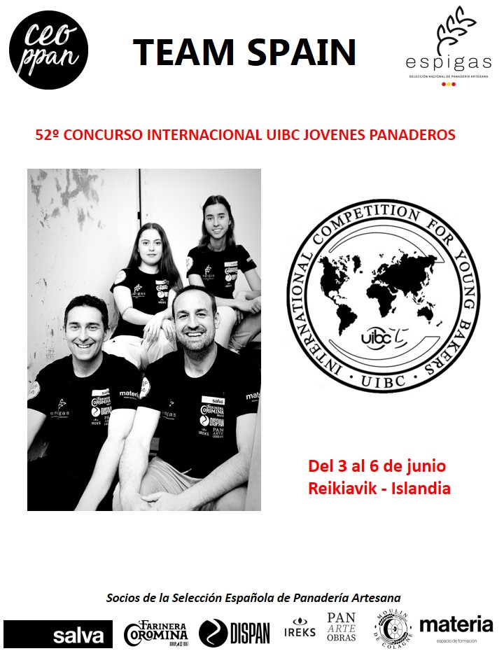 CEOPAN1's tweet photo. RECTA FINAL PARA LA SELECCIÓN ESPAÑOLA DE PANADERÍA ARTESANA 🇪🇸🥖🥯🍞 EN SU PREPARACIÓN PARA REYKJAVIK🌎. Más detalles✍️👉⛓️: https://t.co/gNU4BtGhB4
#espigas
#panaderia
#CampeonatoInternacional
#UIBC
#ceoppan
#cantera https://t.co/39Auba5ZqS
