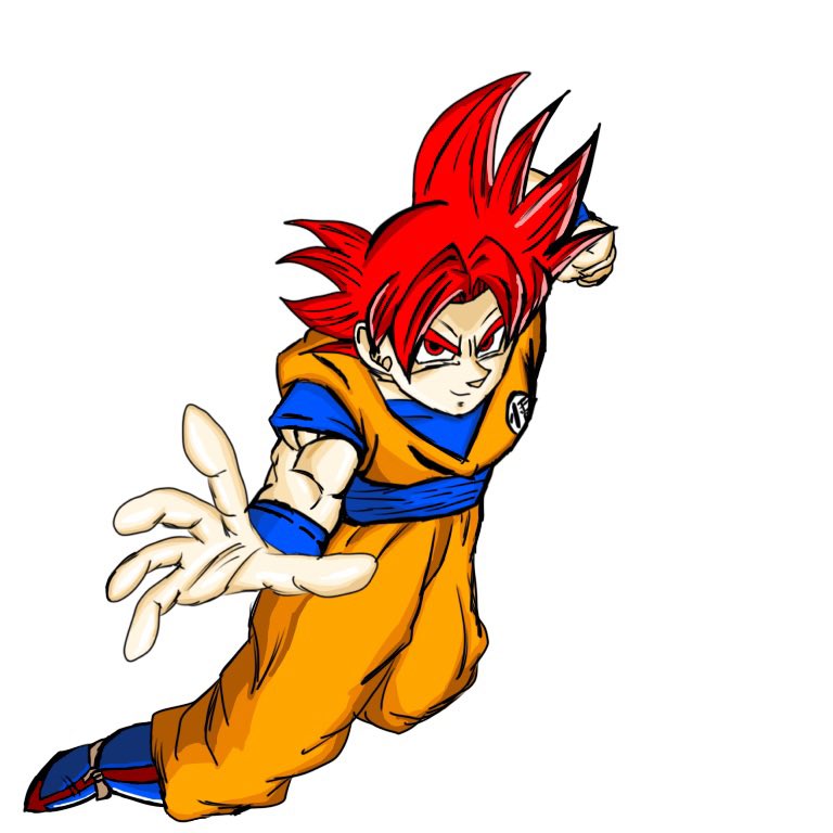 超サイヤ人ゴッド　孫悟空
#ドラゴンボール #dragonball 
#イラスト