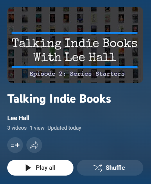 Now there are 3 episodes to my indie book series, I've proudly added the word 'Booktuber 'to my profile on here! 

You can find the playlist below