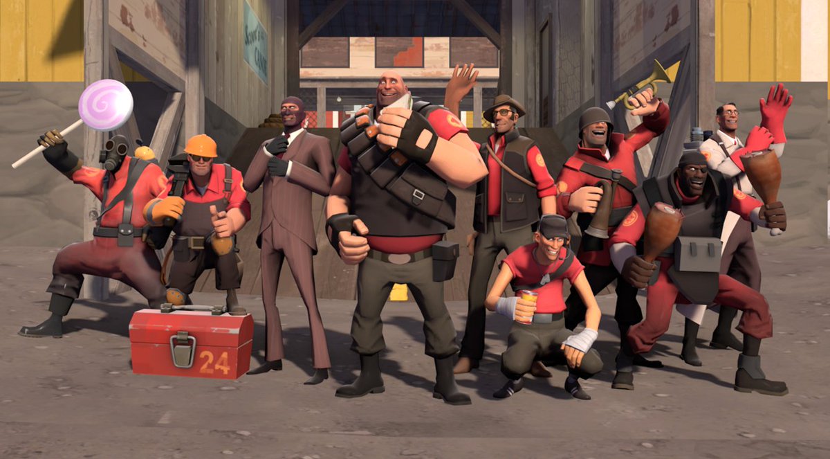 elmaxo_swag's tweet image. Who’s making your starting five out of the Team Fortress 2 characters?