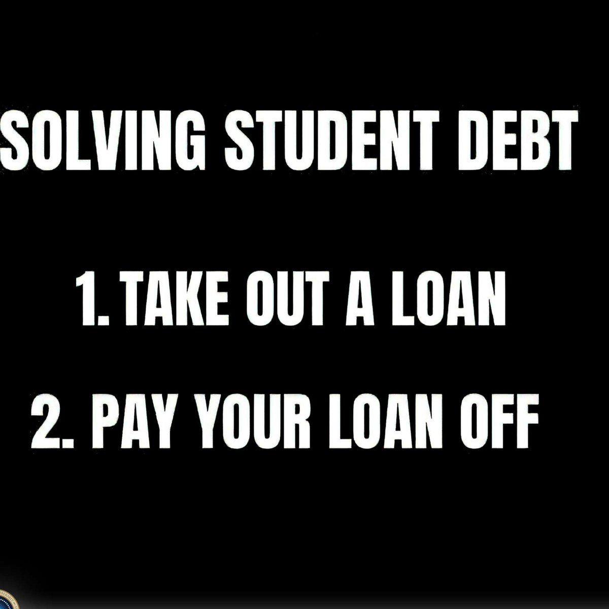 Took student loan, payoff your debt! @x4Eileen @cmir_r @goldisez @3030bubba @pixiebell19 @KevinGills13 @LadyK_Maga @texan0371 @fairladi5 @1NJConservative @WTFoxtrot10 @emma6USA @fugustra1 @PecanC8 @pilldrswife @jexykabarker @Mikedknight @texasrecks @WinterAsh12 @suppes_lisa