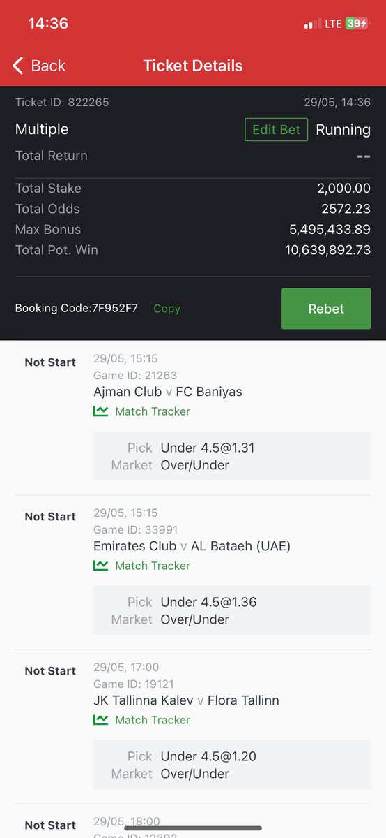 BlaqYonda7's tweet photo. 2024 Blessing ⚽️(Unders)

2.5k odds

2k wins 10 million 

Retweet and drop sportybet id https://t.co/utwRqeFhtK