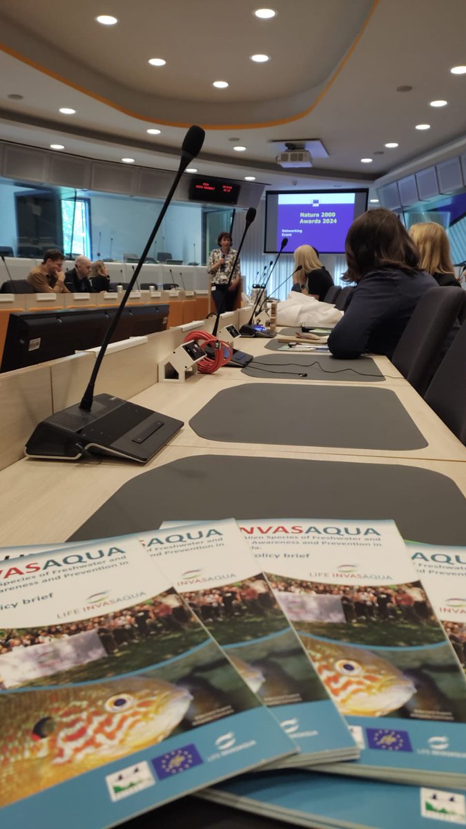 Excited to take part in the #Natura2000Awards 🇪🇺 ceremony in Brussels! 🎉 @LIFEprogramme 

Starting the networking with a great amount of projects and finalists. 

#LIFEInvasaqua #InvasiveAlienSpecies #IberianPeninsula 🇪🇸🇵🇹