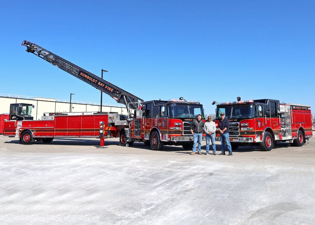 Humboldt Bay Fire just leveled up with a new #AscendantTDA and #Pumper! 🔥

The #TractorDrawnAerial will be located at Station No.1 in the downtown of #EurekaCA.