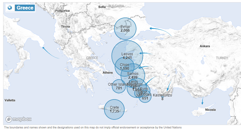 Total arrivals in🇬🇷 up to 26/05/2024 16,538 Sea arrivals 14,472 & Land arrivals 2,066
