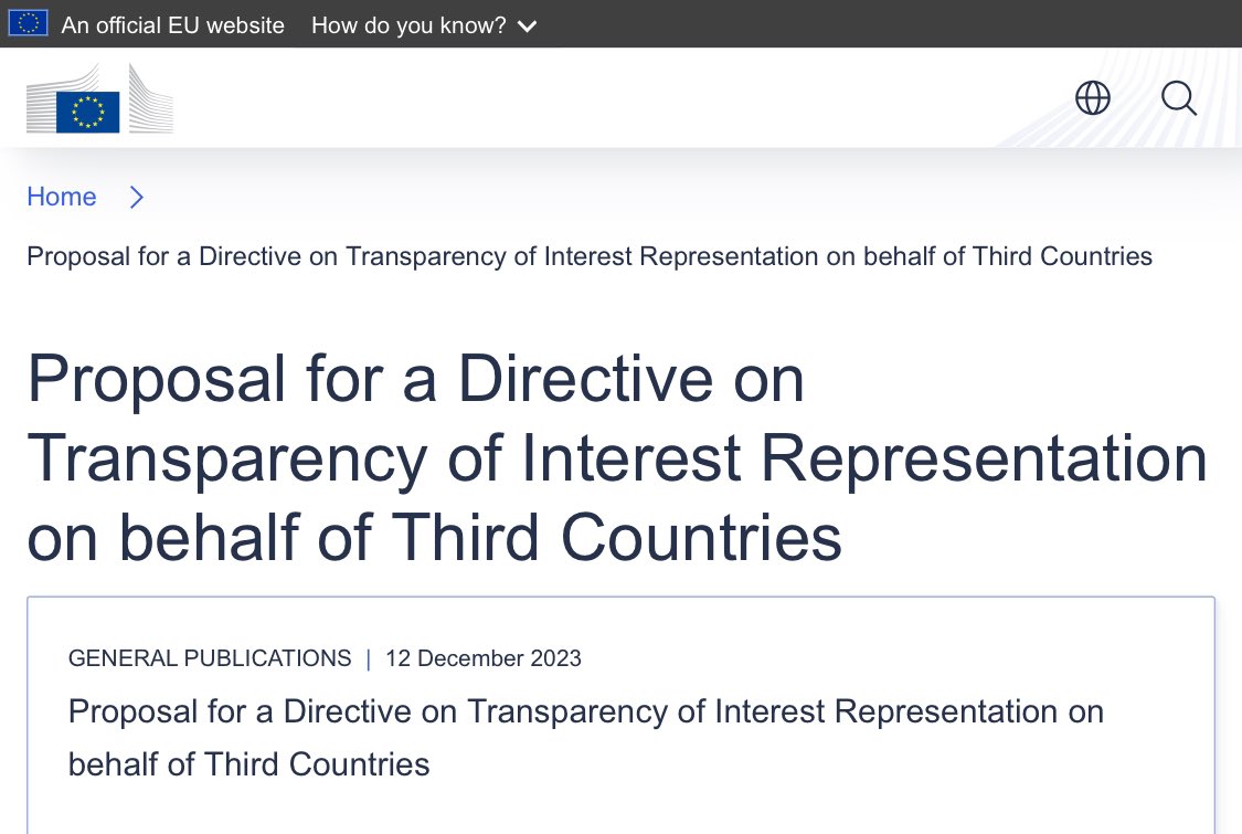 'the law on foreign influence transparency goes against core principles & values of the EU' So why is the EU drafting identical legislation all member states have to adopt? 🧐🧐🧐🧐🧐