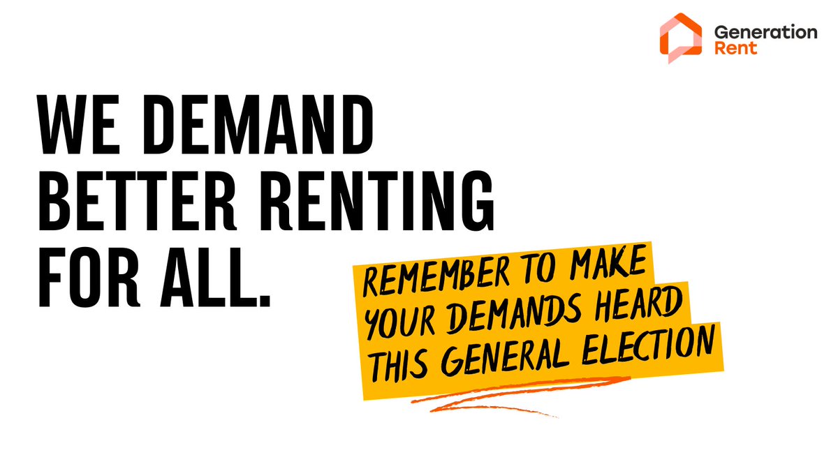 The #generalelection is not long away. One million renters are still not registered to vote.

That's one million demands not being made. 🚨

Remember to make your demands heard by registering to vote 👇

gov.uk/register-to-vo…