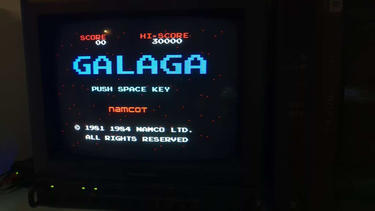 Just plugged in my recently acquired #MSX. 
Working, looking and sounding great