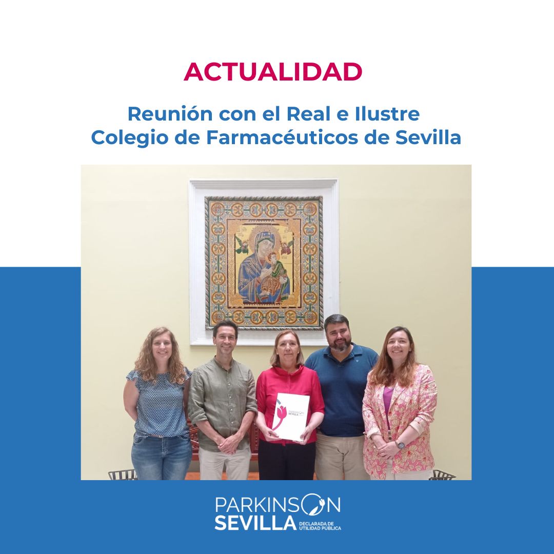 📍Esta mañana Parkinson Sevilla ha mantenido una reunión en el Real e Ilustre Colegio de Farmacéuticos de Sevilla con dos miembros de la Junta de Gobierno del Colegio, Francisco González, Vocal de Óptica, Ortopedia y Audiología, y Julián Laínez, Vocal de Educación para la Salud y