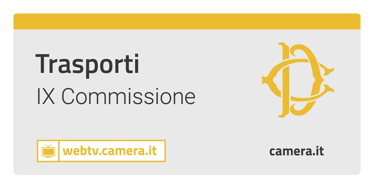 Indagine conoscitiva mobilità verso il 2030: in Commissione #Trasporti, audizione di rappresentanti della Confederazione italiana armatori #Confitarma e dell’Unione nazionale imprese portuali #Uniport. 

Segui la diretta: bit.ly/Trasporti290524  
#OpenCamera