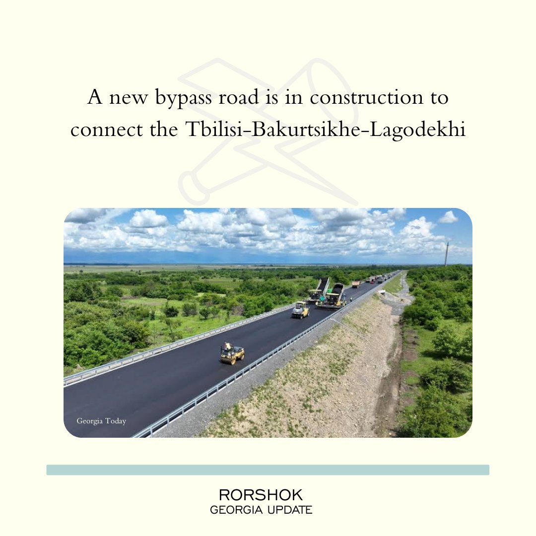 RorshokGeorgia's tweet photo. Last week in Georgia, May 24th rundown:

1. A new bypass road is in construction to connect the Tbilisi-Bakurtsikhe-Lagodekhi

#GeorgiaPolitics #GeorgiaNews #ExpatsInGeorgia #ემიგრაციასაქართვე #ბათუმი #ESL #TbilisiProtests #NoToRussianLaw #Guria #TbilisiBakurtsikheLagodekhi https://t.co/DIBG2TNiAP