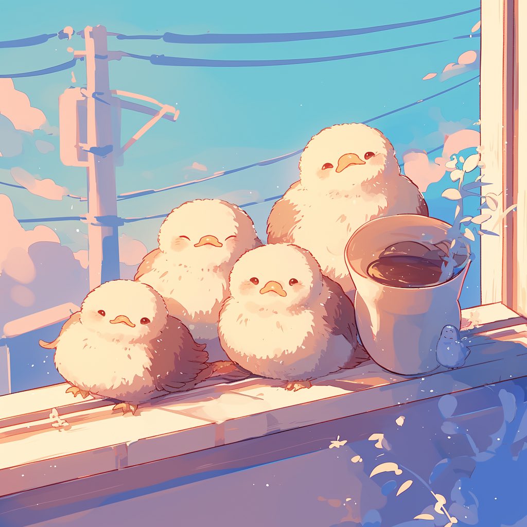 #フリーアイコン
鳥さんティーパーティ