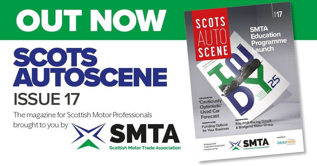 Scottish Motor Trade Assoc (@smtaltd) on Twitter photo SMTA's latest in-house magazine has been rebranded and we're delighted to bring back 'Scots Auto Scene'.
<a href="/CoxAutomotive/">Cox Automotive</a> <a href="/thomsoncooper/">Thomson Cooper</a> <a href="/JEmploymentLaw/">Just Employment Law</a> <a href="/krcircuit/">Knockhill Circuit</a> <a href="/bridgendgroup/">Bridgend Group</a> <a href="/motonovofinance/">MotoNovo Finance</a>
tinyurl.com/yc2h9mrk SMTA's latest in-house magazine has been rebranded and we're delighted to bring back 'Scots Auto Scene'.
<a href="/CoxAutomotive/">Cox Automotive</a> <a href="/thomsoncooper/">Thomson Cooper</a> <a href="/JEmploymentLaw/">Just Employment Law</a> <a href="/krcircuit/">Knockhill Circuit</a> <a href="/bridgendgroup/">Bridgend Group</a> <a href="/motonovofinance/">MotoNovo Finance</a>
tinyurl.com/yc2h9mrk