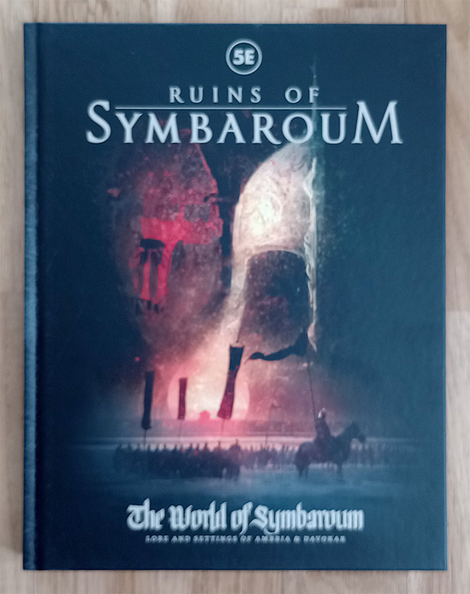 Algstrand's tweet photo. I got some more physical copies of stuff I’ve laid out and/or done prepress for. All of it from @FreeLeaguePub. #RuinsOfSymbaroum #ZoneWars https://t.co/sz3KE6t9f5